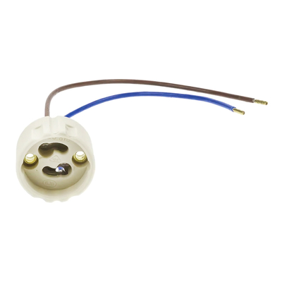 Product Ντουί Λάμπας Optonica Gu10 με Καλώδια 5187, 250V 2A, Κεραμικό, Λευκό base image