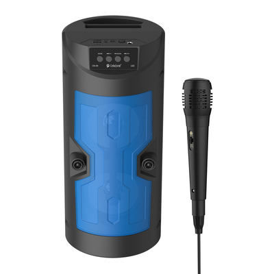 Product Karaoke Celebrat OS-09 με μικρόφωνο, 10W, 1200mAh, Bluetooth, μπλε base image