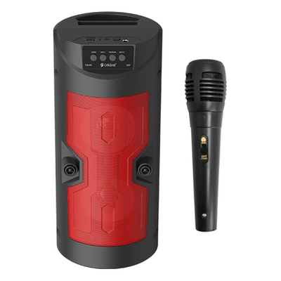 Product Karaoke Celebrat OS-09 με μικρόφωνο, 10W, BT/TF/USB/AUX, FM, μαύρο base image