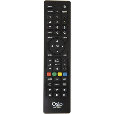 Product Τηλεχειριστήριο Osio OST-5020-6A για smartTV SAMSUNG, LG, SONY, PHILIPS, PANASONIC, TELEFUNKEN base image