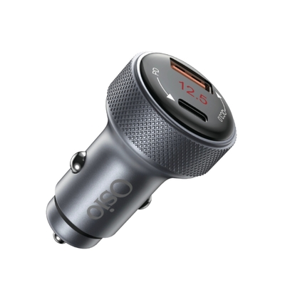 Product Φορτιστής Αυτοκινήτου Osio OTU-6038 Ανθρακί ταχυφορτιστής με USB-A και Type-C-38W base image