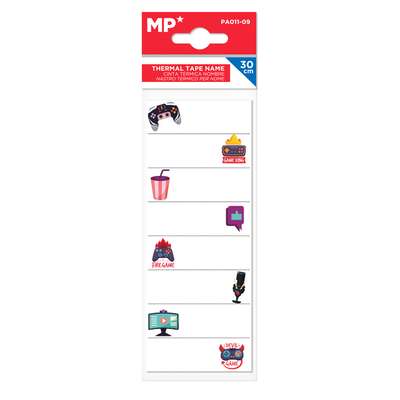Product Ετικέτες Τετραδίων MP Θερμοκολλητικές Ρούχων Gaming Pa011-09, 19Τμχ base image