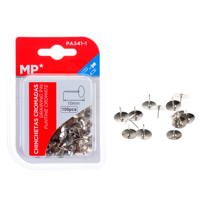 Product Μεταλλικές Πινέζες Mp 10mm Pa341-1 100τμχ Ασημί base image