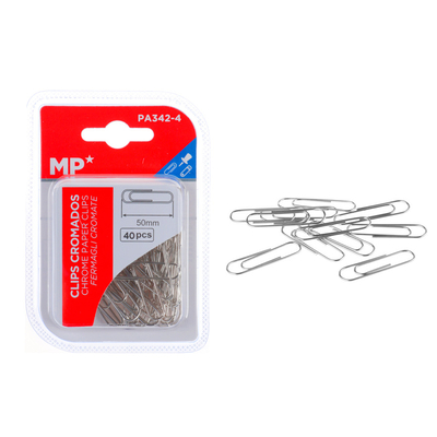 Product Μεταλλικοί Συνδετήρες Mp Pa342-4 50mm 40τμχ Ασημί base image