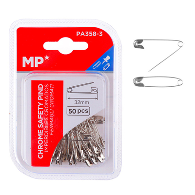 Product Παραμάνες Pa358-3 Mp Μεταλλικές 32mm Ασημί 50τμχ base image