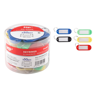 Product Μπρελόκ Κλειδιών Mp Με Ετικέτα Pa363 20x58mm Διάφορα Χρώματα 50τμχ base image
