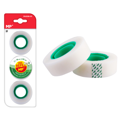 Product Κολλητική Ταινία Mp Invisible Pa508-01 19mm 33m Διάφανη 3τμχ base image