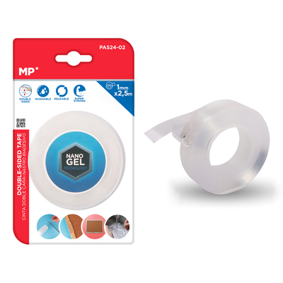 Product Αυτοκόλλητη Ταινία Mp Διπλής Όψεως Pa524-02, Nano Gel, 19mm X 2.5M, Διάφανη base image