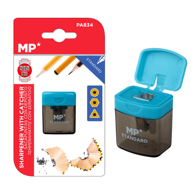 Product Ξύστρα Μολυβιών Mp Με Κάδο Pa834 Γαλάζια base image