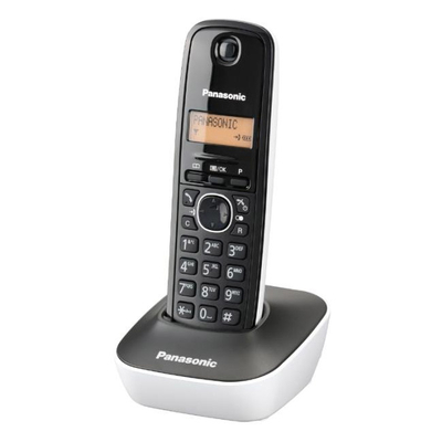 Product Τηλέφωνο Ασύρματο panasonic Kx-Tg1611grw Μαύρο-Λευκό base image