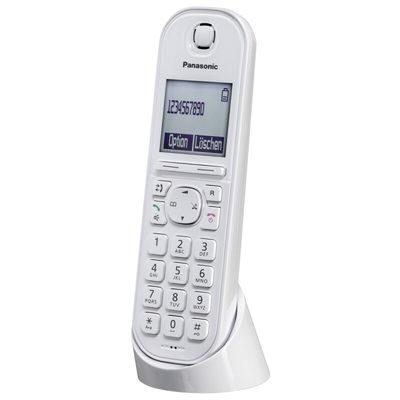 Product Τηλέφωνο IP Panasonic KX-TGQ200GW White για CAT-iq Router base image