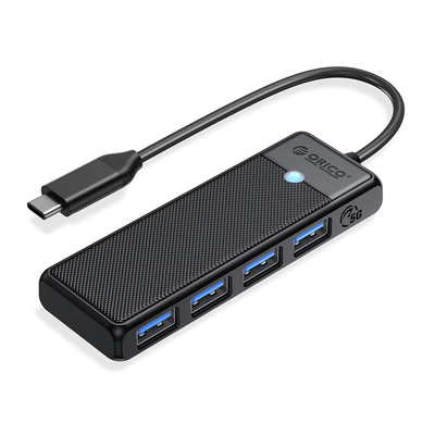 Product USB Hub Orico Type-C PAPW4A-C3 με 4x USB θύρες, 5Gbps, μαύρο base image