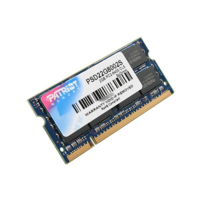Product Μνήμη RAM Φορητού DDR2 2GB Patriot 800 (PSD22G8002S) base image