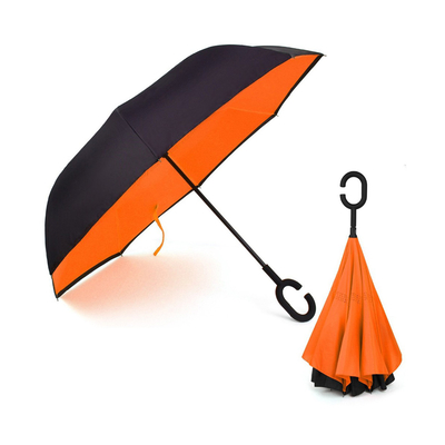 Product Ομπρέλα Kazbrella αντίστροφης δίπλωσης, λαβή σχήματος C, θήκη, πορτοκαλί base image
