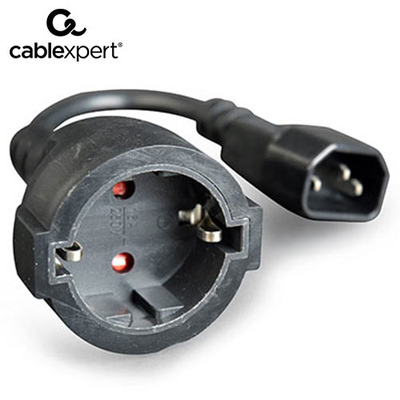 Product Καλώδιο Τροφοδοσίας Cablexpert Adapter (C14 Male to SCHUKO FEMALE) base image