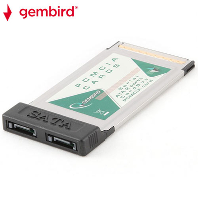 Product Κάρτα Δικτύου PCMCIA Gembird SERIAL ATA CARDBUS 2 SATA PORTS base image