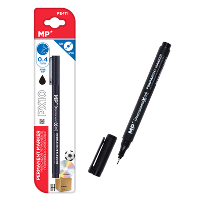 Product Μαρκαδόρος MP Ανεξίτηλος Pe411, Πάχος Μύτης 0.4Mm, Μαύρος base image