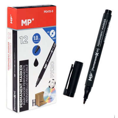 Product Ανεξίτηλος Μαρκαδόρος Mp Pe415-S Για Cd-Dvd 1mm Μαύρος 12τμχ base image