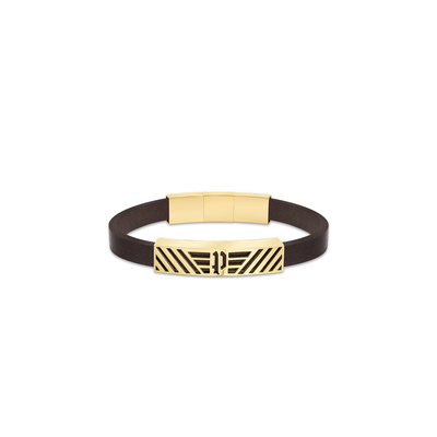 Product Ανδρικό Βραχιόλι Police Peagb2211703 (18cm) Δερμάτινο Black base image