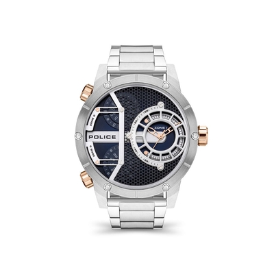 Product Ανδρικό Ρολόι Police Pewjg2118104 (50mm) Μεταλλικό Μπρασελέ Ασημί base image