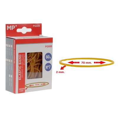 Product Λαστιχάκια Συσκευασίας Mp Pg008 Σε Κουτί No7 2x70mm 60g base image
