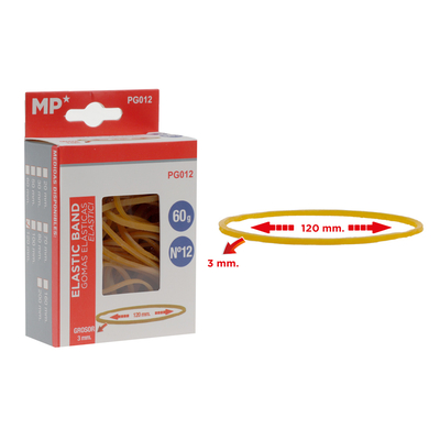 Product Λαστιχάκια Συσκευασίας Mp Pg012 Σε Κουτί No12 3x120mm 60g base image