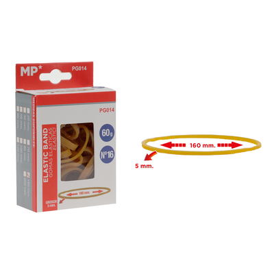 Product Λαστιχάκια Συσκευασίας Mp Pg014 Σε Κουτί No16 5x160mm 60g base image