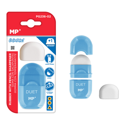 Product Ξύστρα MP με κάδο PG236-02-BL με Ανταλλακτική γόμα, μπλε base image