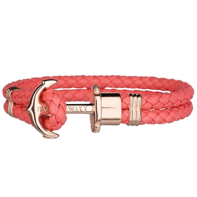 Product Βραχιόλι Unisex Paul Hewitt Ph-Ph-L-Rcbxs (14-15cm) Δερμάτινο Pink base image