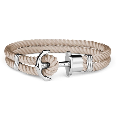 Product Βραχιόλι Unisex Paul Hewitt Phphnshxxxl (20,5cm)  Beige With Silver base image