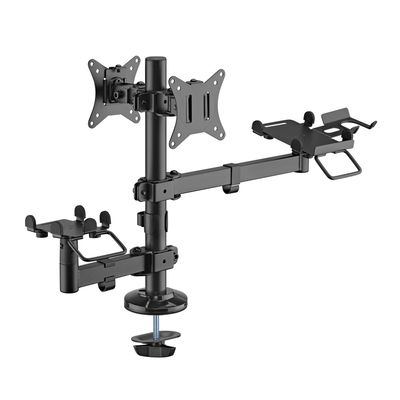 Product Βάση Monitor Brateck Γραφείου PMM-02SD για 2x οθόνες 17"-32"/POS/printer base image