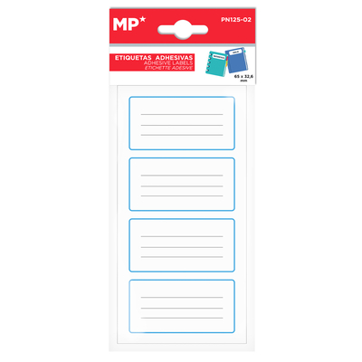 Product Αυτοκόλλητες Ετικέτες Mp Τετραδίων Pn125-02 65x32.6mm 16τμχ base image