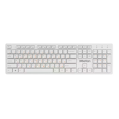 Product Πληκτρολόγιο Ασύρματο Meetion MT-WK841 2.4G ʼσπρο base image
