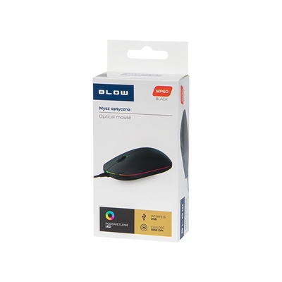Product Ποντίκι Ενσύρματο Blow MP-60 USB μαύρο base image