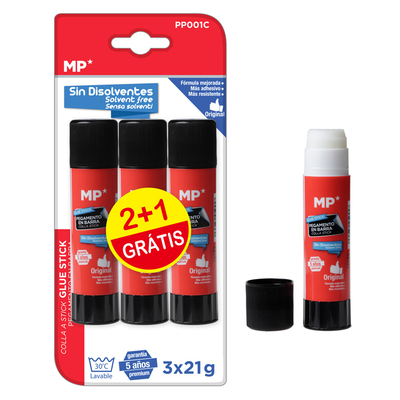 Product Κόλλα Στικ Mp Pp001c Διάφανη 21g 3τμχ base image