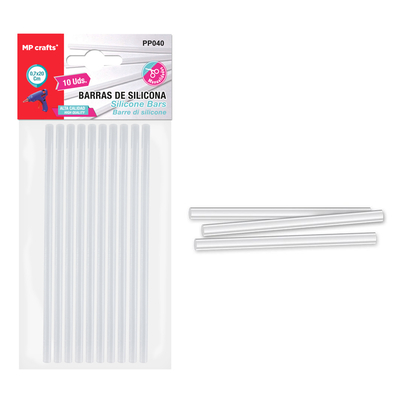 Product Μπάρες σιλικόνης MP PP040 για θερμοπίστολο, 7.1mm x 20cm, 10τμχ base image