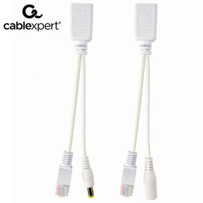 Product Καλώδιο Δικτύου Cablexpert UTP PASSIVE PoE Adapter KIT, 0.15M WHITE base image