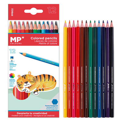 Product Χρωματιστές Ξυλομπογιές Mp Pp802 12τμχ base image