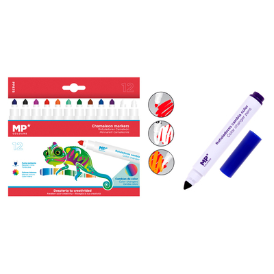 Product Σετ Χρωματιστών Mp Μαρκαδόρων Σειράς Cameleon Pp875 12τμχ base image