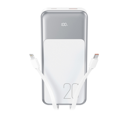 Product Powerbank XO PR249 USB-C / USB-A με Ψηφιακή Οθόνη Λευκό base image