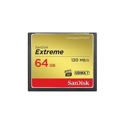 Product Κάρτα Μνήμης CF 64GB SanDisk Extreme 120MB/s UDMA7 SDCFXSB-064G-G46 base image