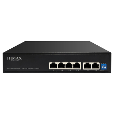 Product Network Switch Himax PoE PS1402E-L, 4x PoE & 2x Ethernet θύρες, έως 100Mbps base image