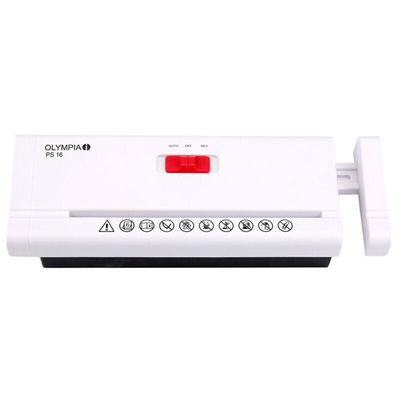 Product Καταστροφέας Εγγράφων Olympia PS 16 Λευκός base image