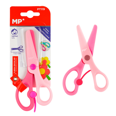 Product Παιδικό Ψαλίδι Mp Χαρτιού Pt119 Πλαστικό 13.5cm Ροζ base image