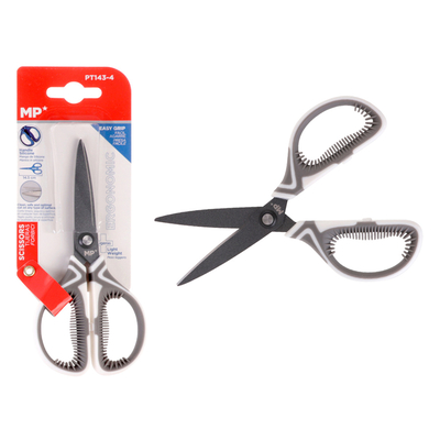 Product Ψαλίδι Χαρτιού Mp Pt143-4 Μεταλλική Λεπίδα 14.5cm Λευκό-Γκρι base image