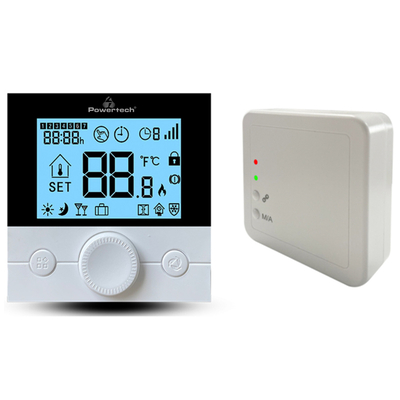 Product Powertech Ψηφιακός Θερμοστάτης Χώρου Pt-1048, Αερίου, Rf, Wi-Fi, Μαύρος base image