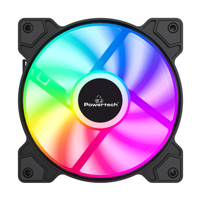 Product Case Fan 12cm Powertech Pt-1170 Για Pc, LED FRGB, 1200Rpm base image