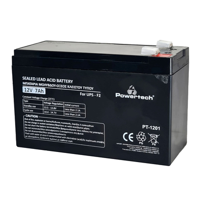 Product Μπαταρία UPS Powertech Μολύβδου PT-1201 για UPS, 12V 7Ah, F2 base image