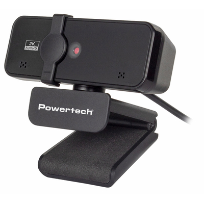 Product Webcam Powertech Pt-1291, 5Mp, 2K Quad Hd, Αυτόματη Εστίαση, 1.5M, Μαύρη base image