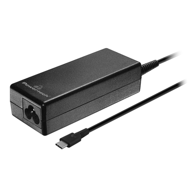 Product Φορτιστής Laptop 65W Powertech Pt-1319, USB-C Pd 3.0, Universal, Μαύρος base image